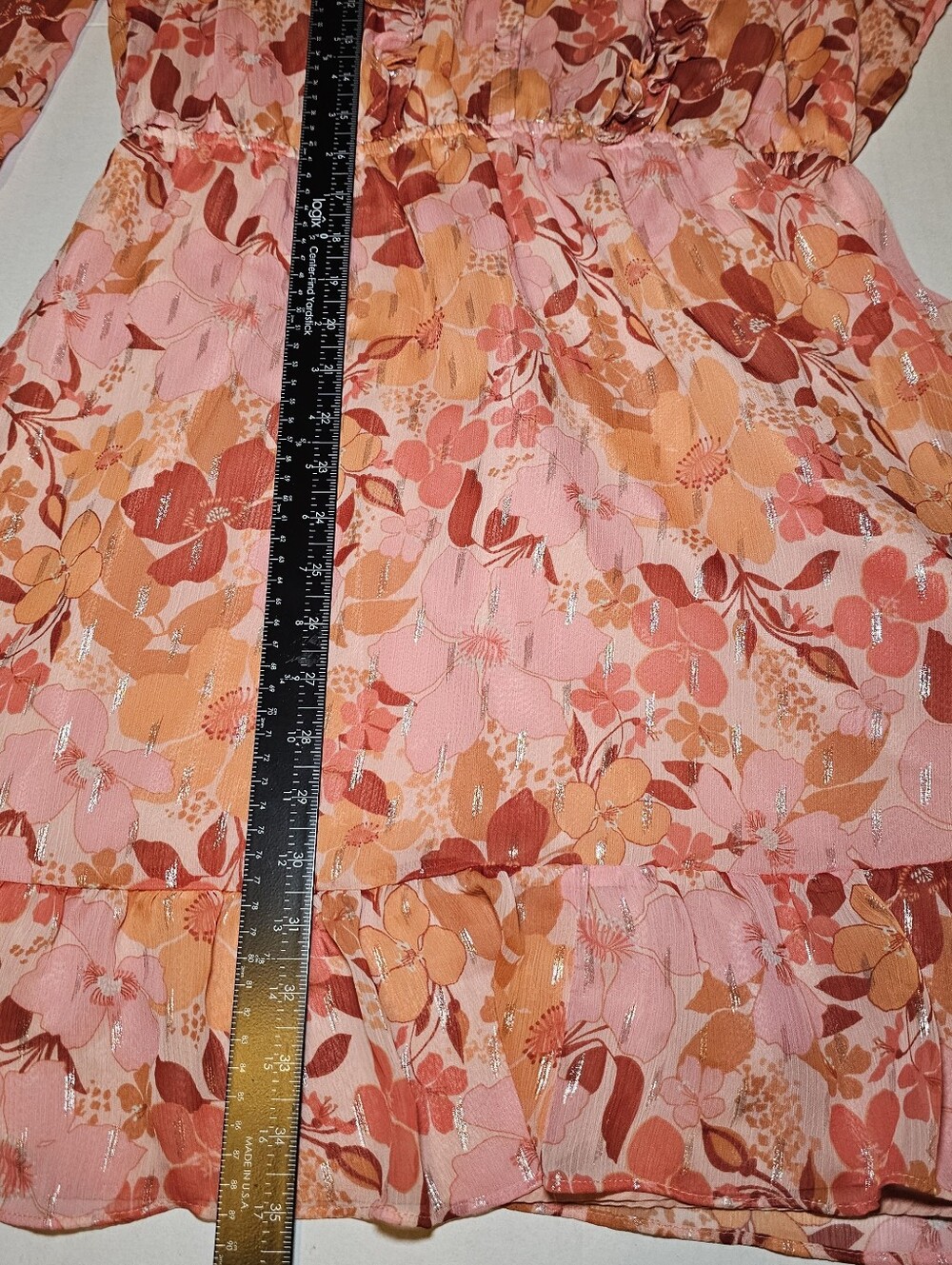 Lauren Conrad Cottagecore Dress Size Large Romantic Chiffon Ruffle - Picture 9 of 9